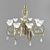 Modern Suspended Chandelier: Elegant Lighting Fixture 3D model small image 1