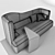 Modern Ottawa BoConcept Sofa Set 3D model small image 2