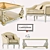 Carpanese Collection: Sofa, Armchair, Table 3D model small image 1
