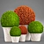 Lush Topiary Collection: 121 Plants 3D model small image 1