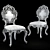 Silik Baroque Chair 3D model small image 3