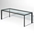 Segis Yoga: Stylish Glass Top Yoga Table 3D model small image 1