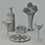 Deluxe Vodka Set: Allium Flowers, Cherries & Caviar 3D model small image 3