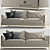 Luxury Italian Band Sofa: Trussardi Casa 3D model small image 1