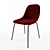 Sleek BESO Sled Chair 3D model small image 1
