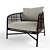 Timeless Plaid Lounge Chair 3D model small image 1