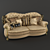 Luxury Royal Palace Sofa 3D model small image 1