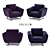 Modern Comfort: Drexel Select Chair 3D model small image 1