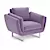 Modern Comfort: Drexel Select Chair 3D model small image 3