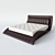 Elegant Wave Bed by Sonata Möbel 3D model small image 1