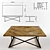Modern Loft Style Coffee Table 3D model small image 2
