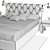 Bolzan Bed with Sienna Design 3D model small image 3