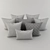 H&M Home New Year's Set: Decorative Pillows (Part 2) 3D model small image 3