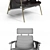 Bonaldo Eddy: Sleek and Stylish Armchair 3D model small image 3