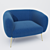 Willa Arlo Armchair: Sleek and Stylish 3D model small image 1