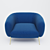 Willa Arlo Armchair: Sleek and Stylish 3D model small image 2