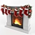 Festive Fireplace Bliss 3D model small image 2