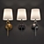 Vintage Elegance: Bristol Single Wall Light 3D model small image 2