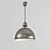 Title: Vintage Nickel Pendant Lamp 3D model small image 1