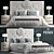 Luxurious Fendi Cameo Maxi Bed 3D model small image 1