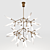 Modern LED Spur Grande Chandelier 3D model small image 1