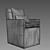 Luxury Cloud Leather Armchair 3D model small image 2