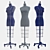 Collapsible Shoulders Dress Form, Size 6 3D model small image 3