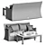 Luxury Dolcefarniente SCAURI Sofa - Elegant and Comfortable 3D model small image 3