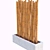 Natural Bamboo Sticks: Perfect for Outdoor Use 3D model small image 1