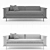 ComfortMax Sofa 3D model small image 2