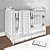 Alexandra Tufted Panel Crib - Deluxe Nursery Essential 3D model small image 3