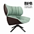 Modern Italian Design: B&B Italia Tabano Chair 3D model small image 1