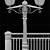 Urban Park Lantern with Sidewalk Guard 3D model small image 3