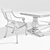 Classic Elegance: Theodore Alexander Chair and Dining Table Set 3D model small image 3