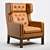 Elegant EJ 315 Armchair 3D model small image 1