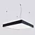 Modern Diva Pendant Light: Sleek Style, Customizable Size 3D model small image 2