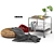 Modern IKEA LALLERÖD Living Set 3D model small image 1