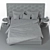 Elegant Elena: A Stylish Bed 3D model small image 3