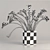 Copper Calla Flower Vase 3D model small image 3