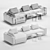 Modular Sofa Albert 3D model small image 3