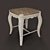 Rustic Romance Stool 3D model small image 1