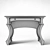 Elegant Writing Desk by Dust 3D model small image 3