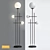 Modern Astrid 3-Light Floor Lamp 3D model small image 1