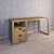 Industrial 1 Table: 2 Drawers, Shelf 3D model small image 2