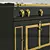 La Cornue Chatelet 120: Premium Gas Stove with Brass Finish 3D model small image 3