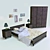 Elegance Collection: Romanian Classic Bedroom Set 3D model small image 1