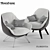 Luxury Florentia Chair by Mauro Lipparini 3D model small image 1