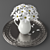 Floral Chic Decor Set 3D model small image 1