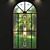 Elegant Arched Stained-Glass Window 3D model small image 2