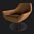 Desiree Swivel Pod Armchair 3D model small image 3